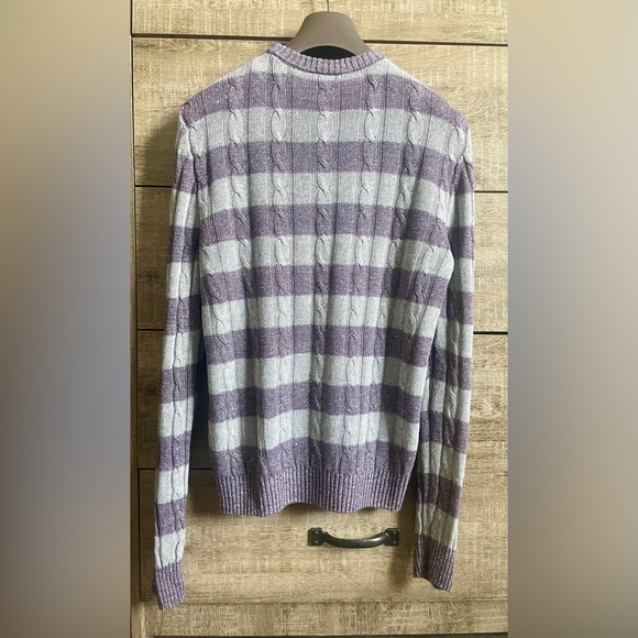 Eleventy Linen Cable Knit Sweater, Size M - Picture 3 of 4